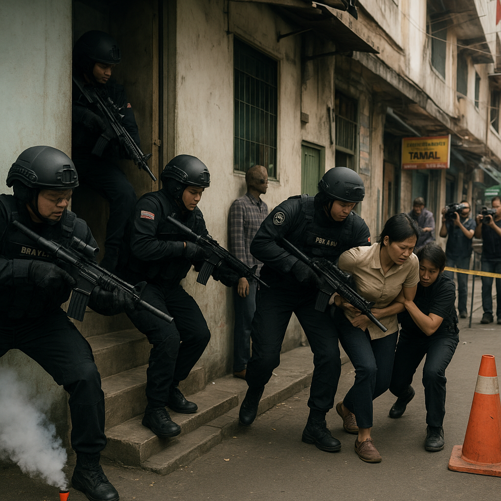 Pasukan Khusus TNI AU Dilatih Operasi Anti-Teror di Area Urban