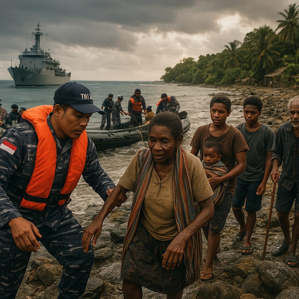 Misi Evakuasi TNI AL Berhasil di Pulau Terpencil Papua