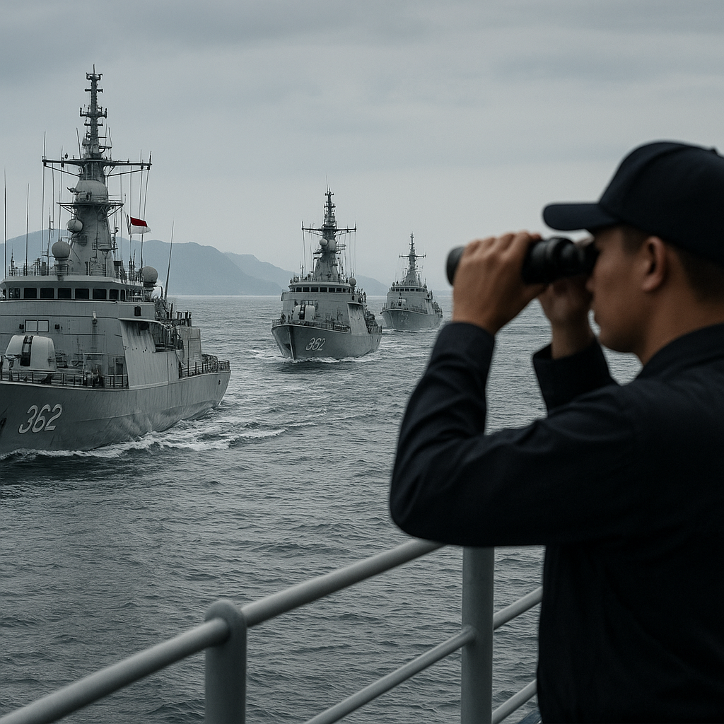 TNI AL Kerahkan Empat KRI Pantau Kapal China di Natuna