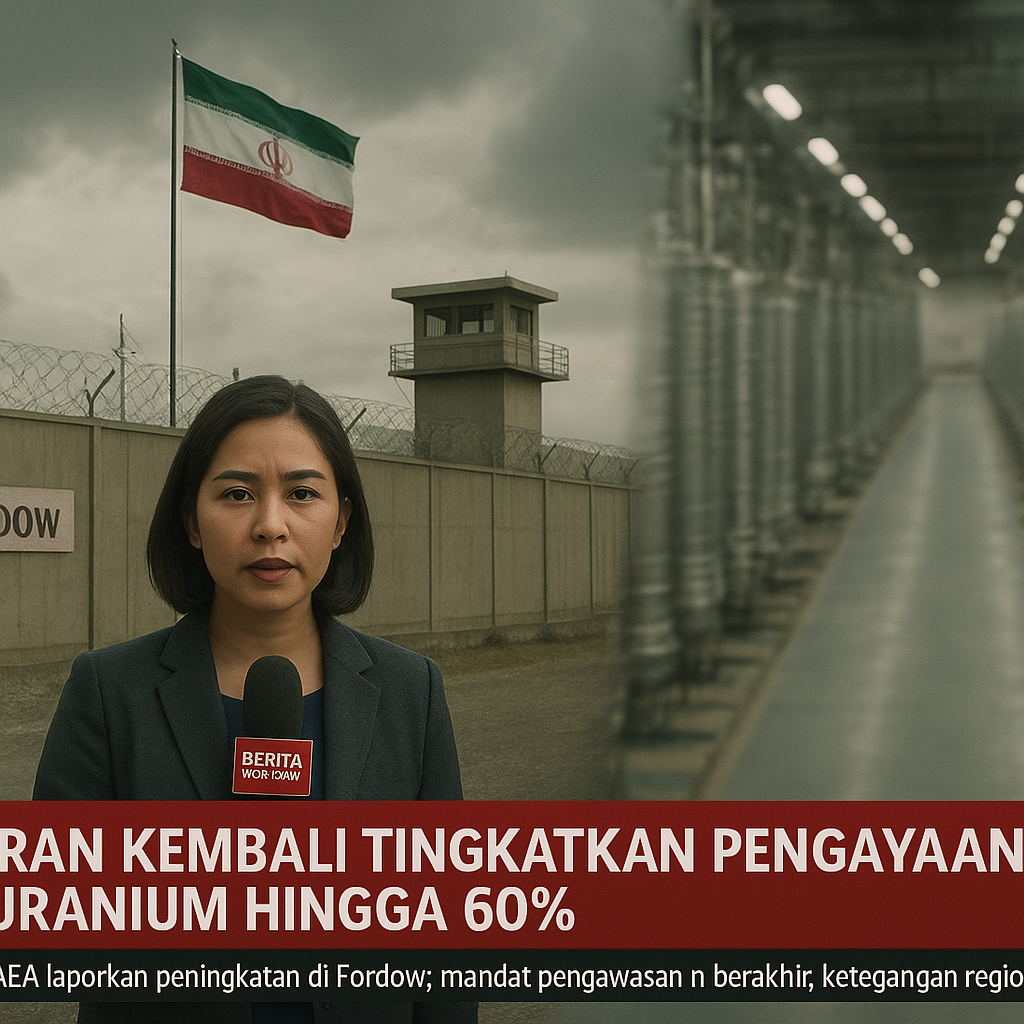 Iran Kembali Tingkatkan Pengayaan Uranium Hingga 60%