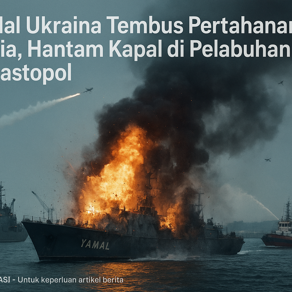 Rudal Ukraina Tembus Pertahanan Rusia, Hantam Kapal di Pelabuhan Sevastopol