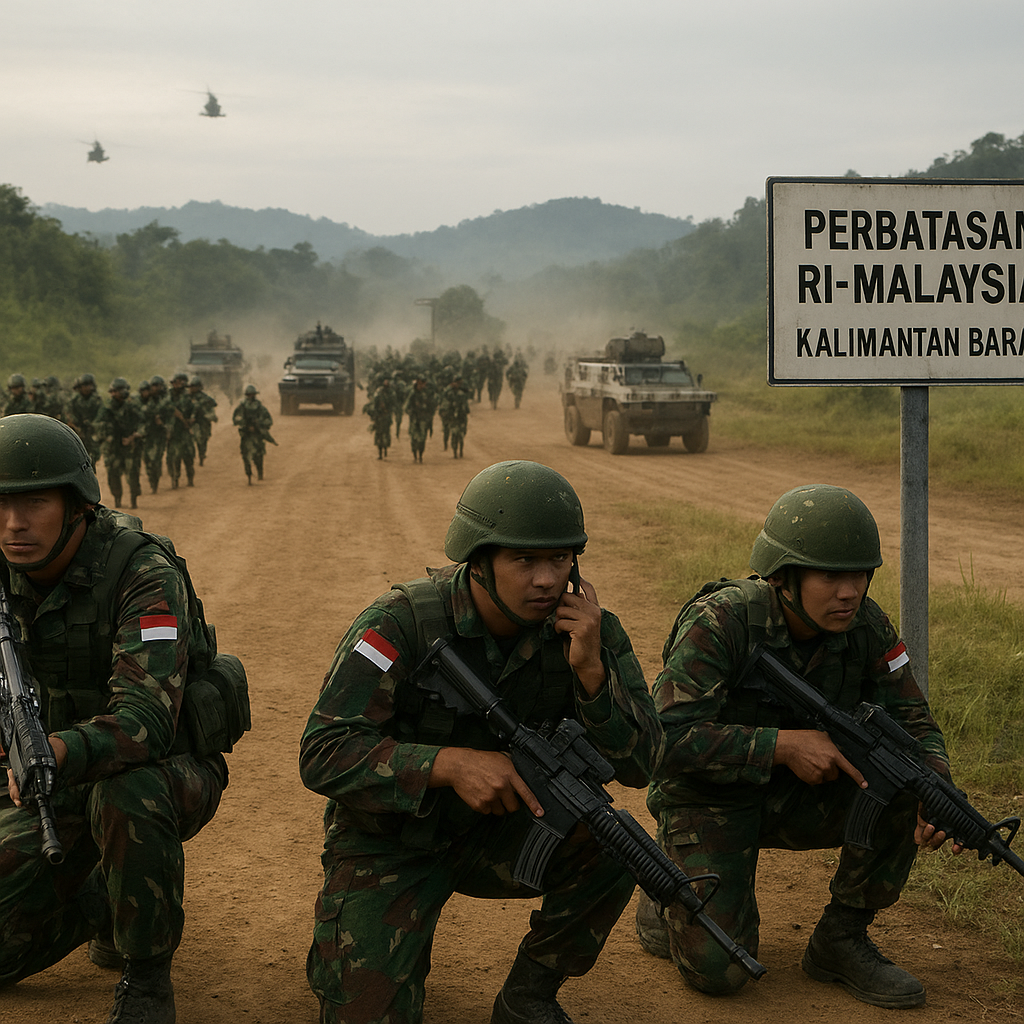 Latihan TNI AD 'Cakra Yudha' di Perbatasan RI-Malaysia Libatkan 1.500 Personel