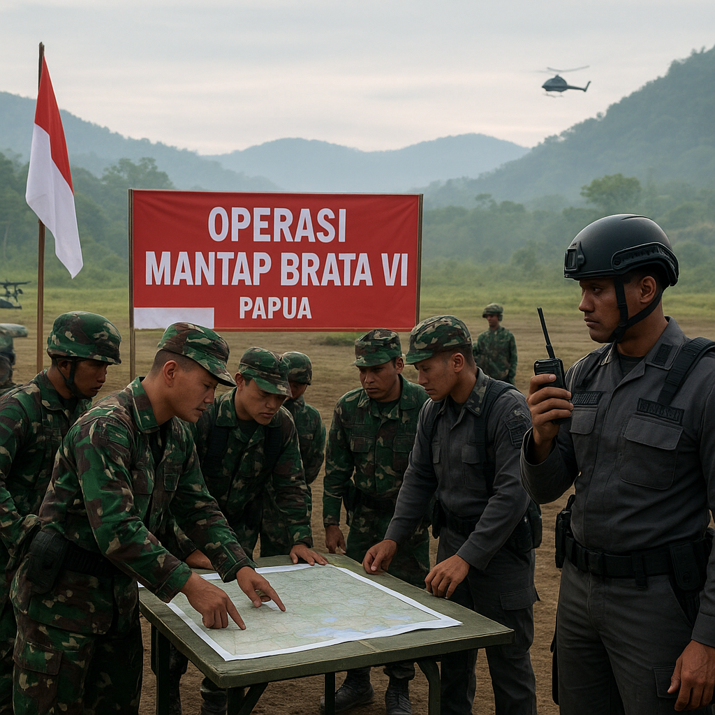 Latihan Gabungan TNI-Polri Jaga Keamanan Jelang Pilkada 2026 di Papua