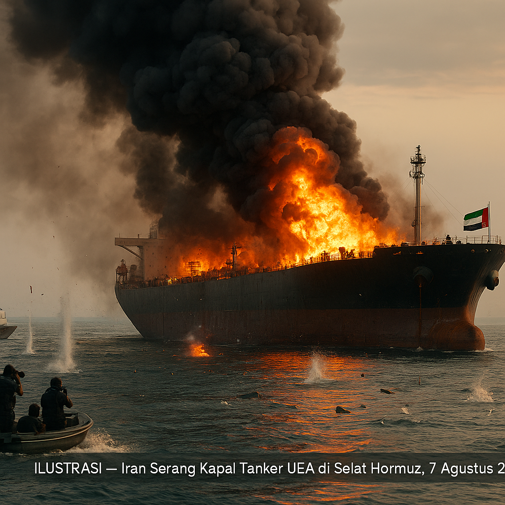 Iran Serang Kapal Tanker UEA di Selat Hormuz
