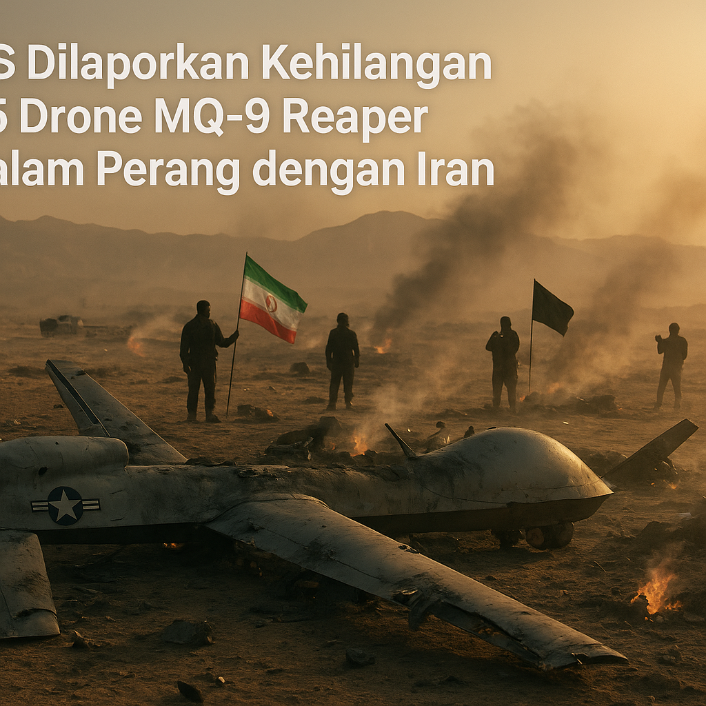 AS Dilaporkan Kehilangan 45 Drone MQ-9 Reaper di Perang Iran, Kerugian Rp23 Triliun