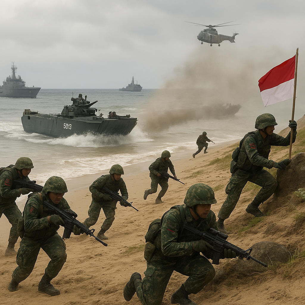 Latihan Tempur Marinir TNI AL Fokus pada Operasi Amfibi Kompleks