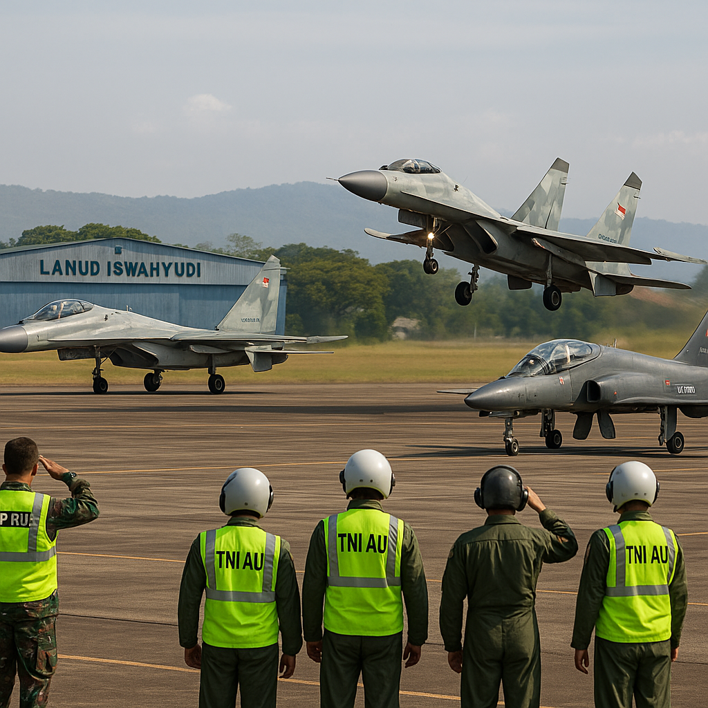 TNI AU Gelar Latihan Tempur Skala Besar di Lanud Iswahyudi