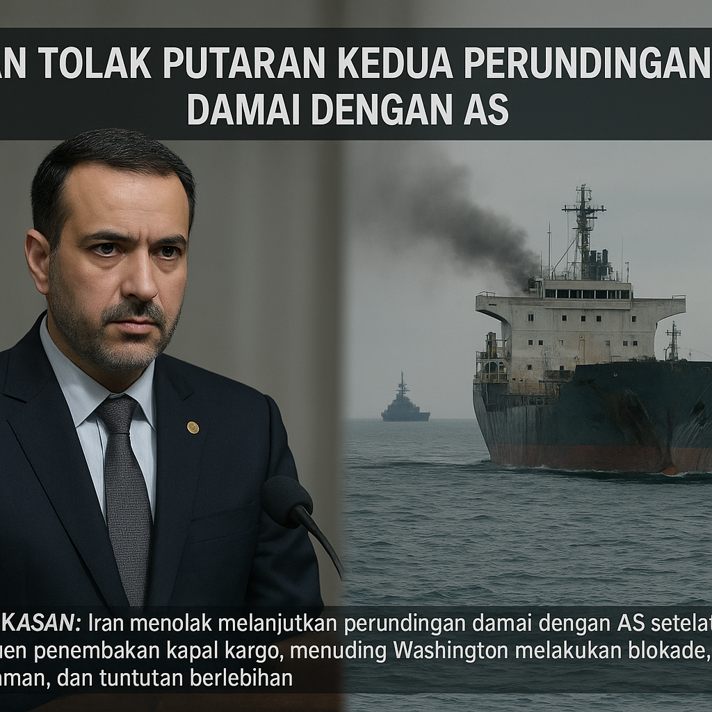 Iran Tolak Putaran Kedua Perundingan Damai dengan AS
