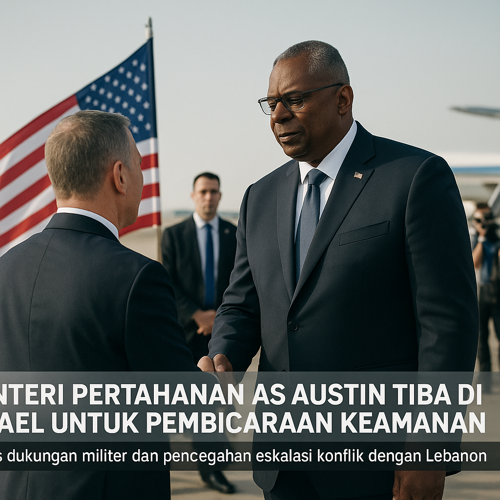 Menteri Pertahanan AS Austin Tiba di Israel untuk Pembicaraan Keamanan
