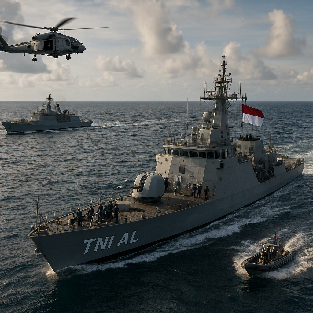 Latihan Armada Gabungan TNI AL-Indian Navy Dimulai di Laut Andaman