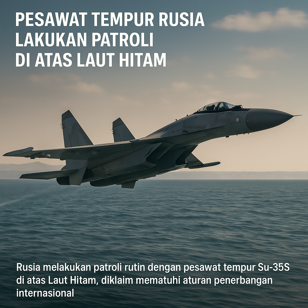Pesawat Tempur Rusia Lakukan Patroli di Atas Laut Hitam