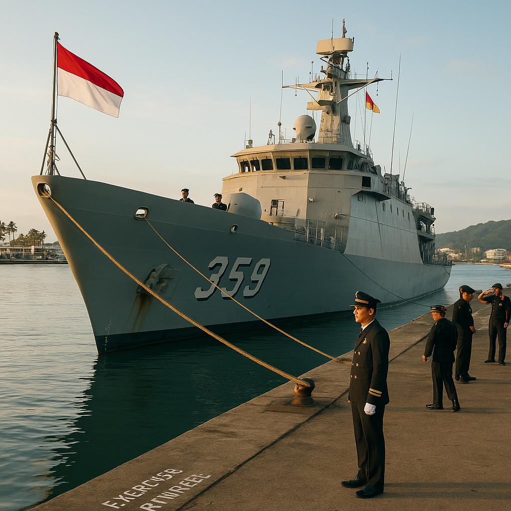 KRI Usman Harun-359 Tiba di Fiji untuk Latihan Maritim Multilateral