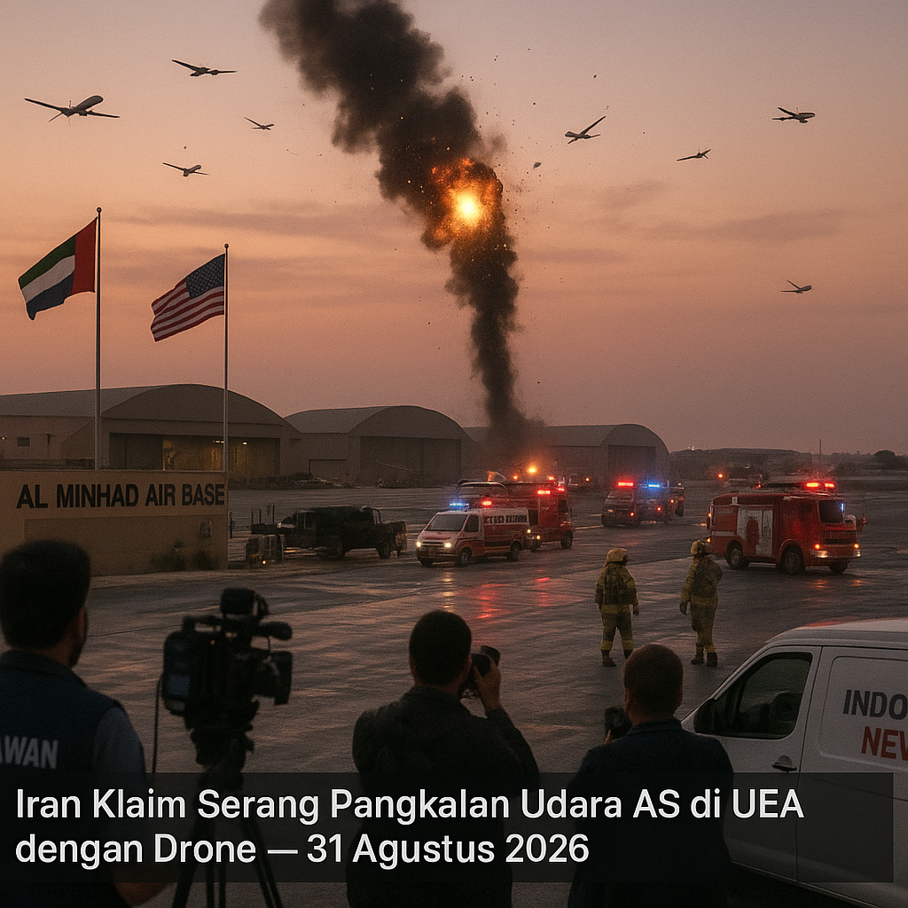 Iran Klaim Serang Pangkalan Udara AS di UEA dengan Drone