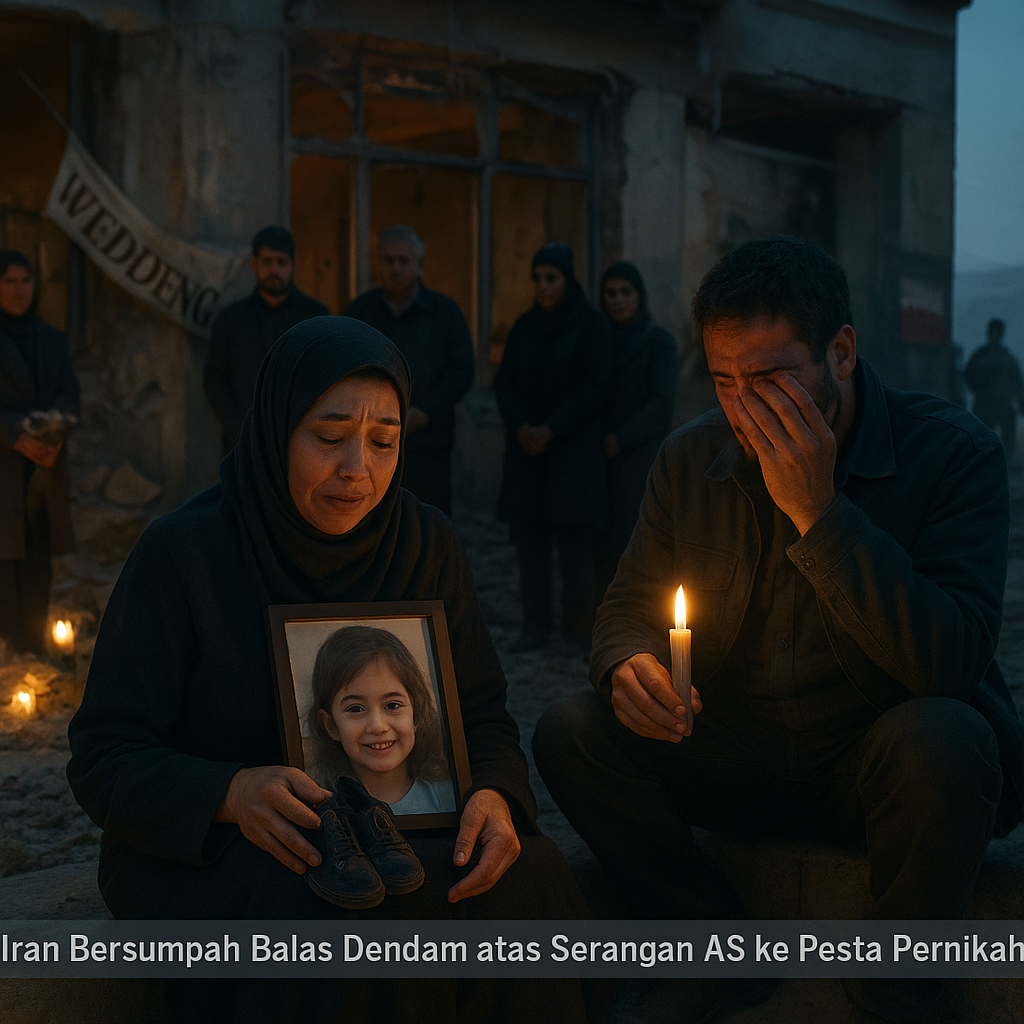 Iran Bersumpah Balas Dendam atas Serangan AS ke Pesta Pernikahan