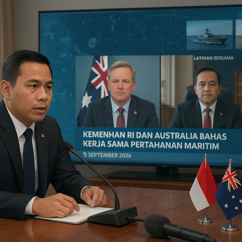 Kemenhan RI dan Australia Bahas Kerja Sama Pertahanan Maritim