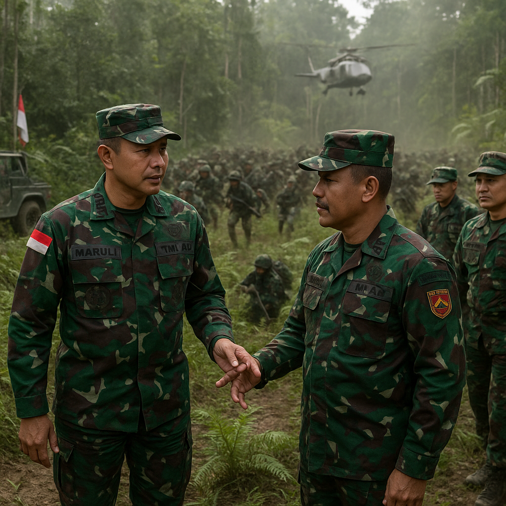 Kasad Tinjau Latihan Tempur Raider Kodam VI/Mulawarman