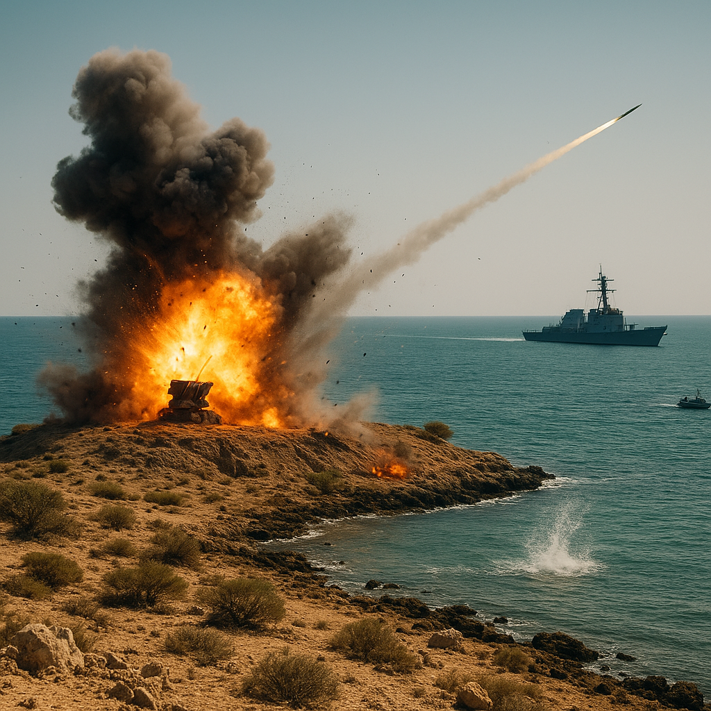 AS Serang Peluncur Roket Iran di Pulau Larak, Selat Hormuz