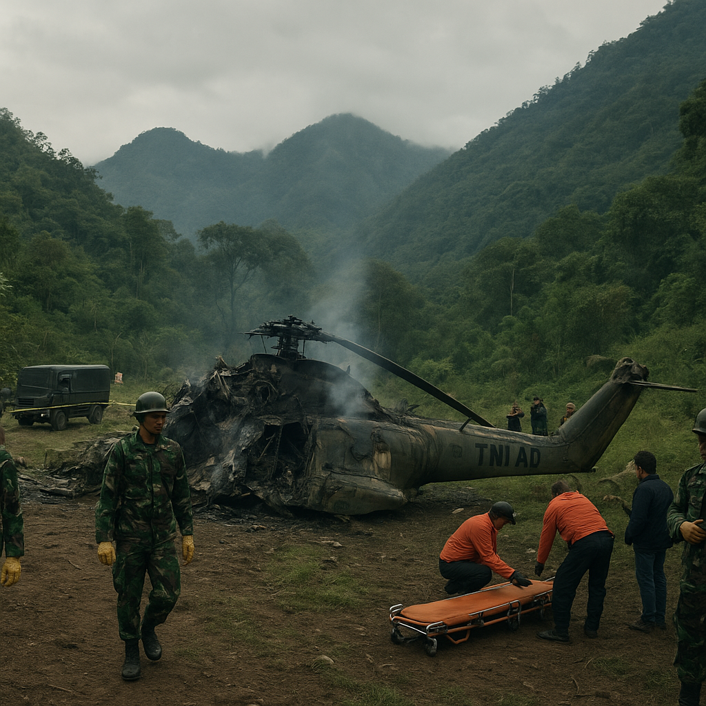 Helikopter TNI AD Jatuh di Pegunungan Papua, 7 Personel Ditemukan Tewas