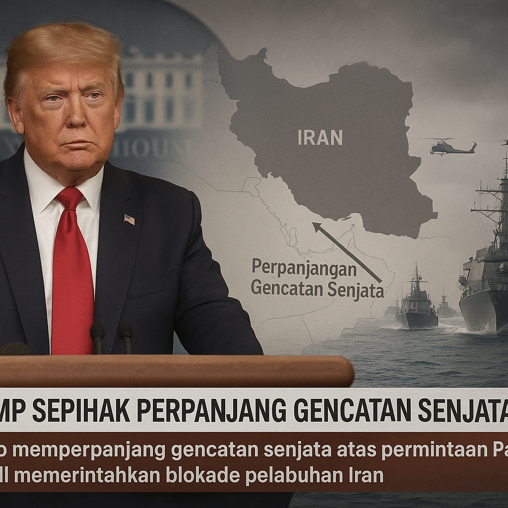Trump Sepihak Perpanjang Gencatan Senjata AS-Iran