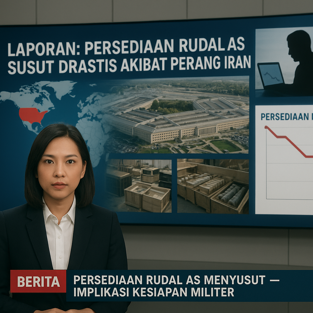 Laporan: Persediaan Rudal AS Susut Drastis Akibat Perang Iran
