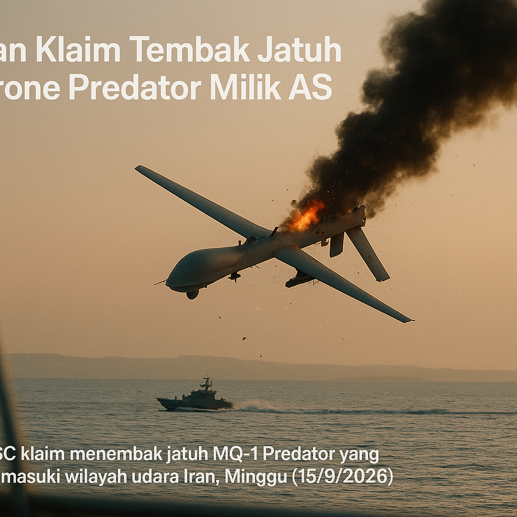Iran Klaim Tembak Jatuh Drone Predator Milik AS