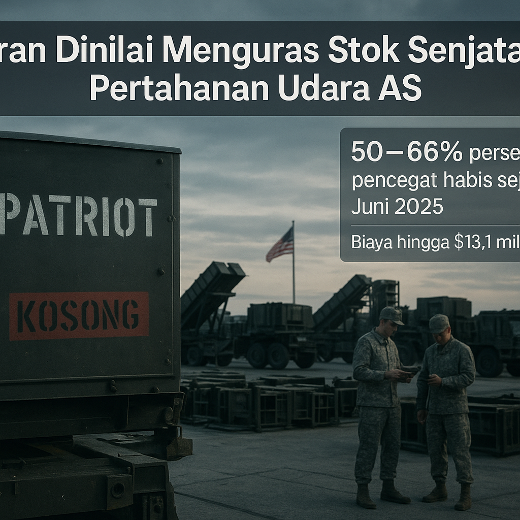 Iran Dinilai Menguras Stok Senjata Pertahanan Udara AS