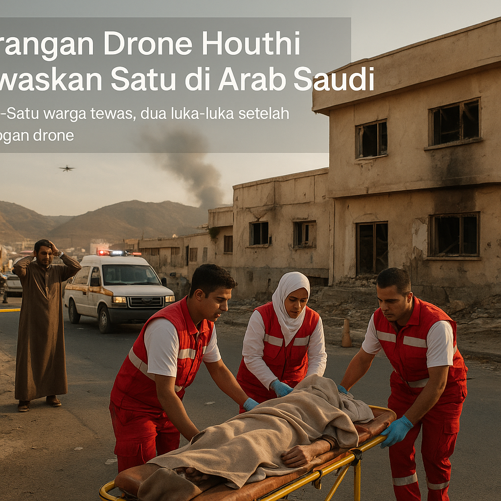 Serangan Drone Houthi Tewaskan Satu di Arab Saudi