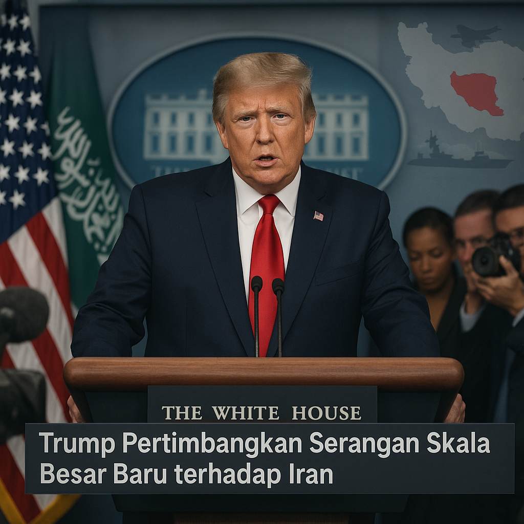 Trump Pertimbangkan Serangan Skala Besar Baru terhadap Iran