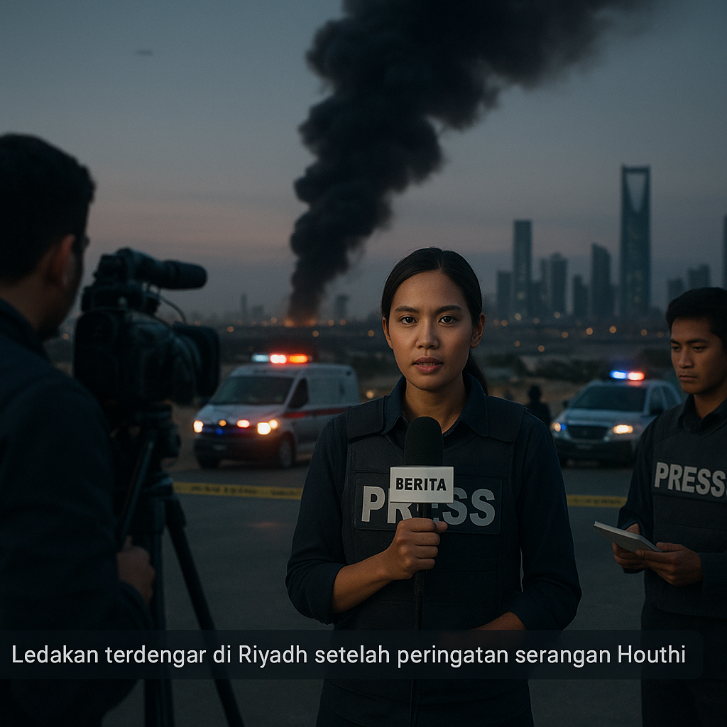 Ledakan Terdengar di Riyadh Seting Peringatan Serangan Udara Houthi