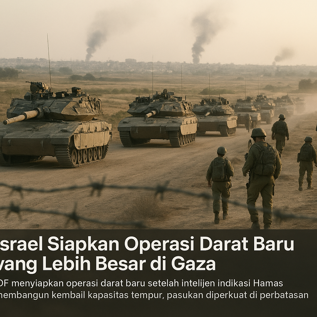 Israel Siapkan Operasi Darat Baru yang Lebih Besar di Gaza