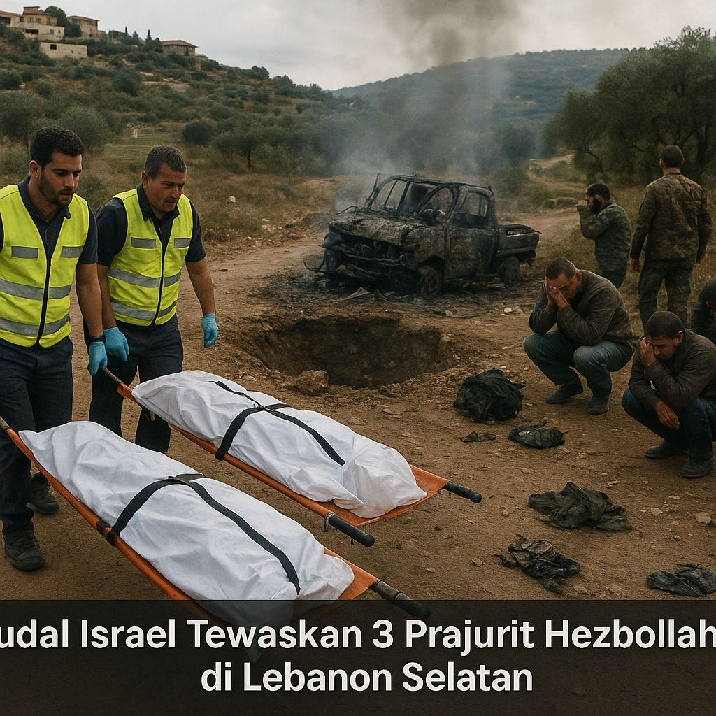 Rudal Israel Tewaskan 3 Prajurit Hezbollah di Lebanon Selatan