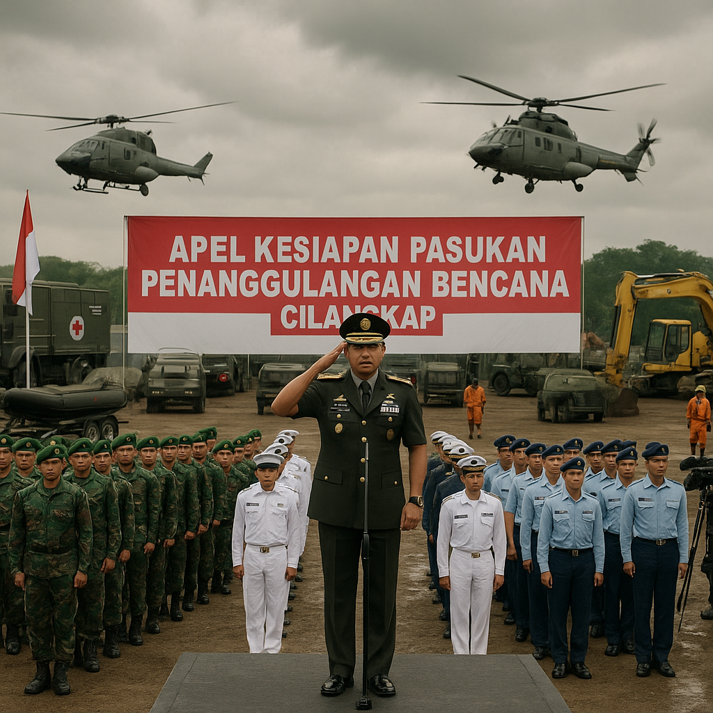Panglima TNI Pimpin Apel Kesiapan Pasukan Penanggulangan Bencana Jelang Musim Pancaroba