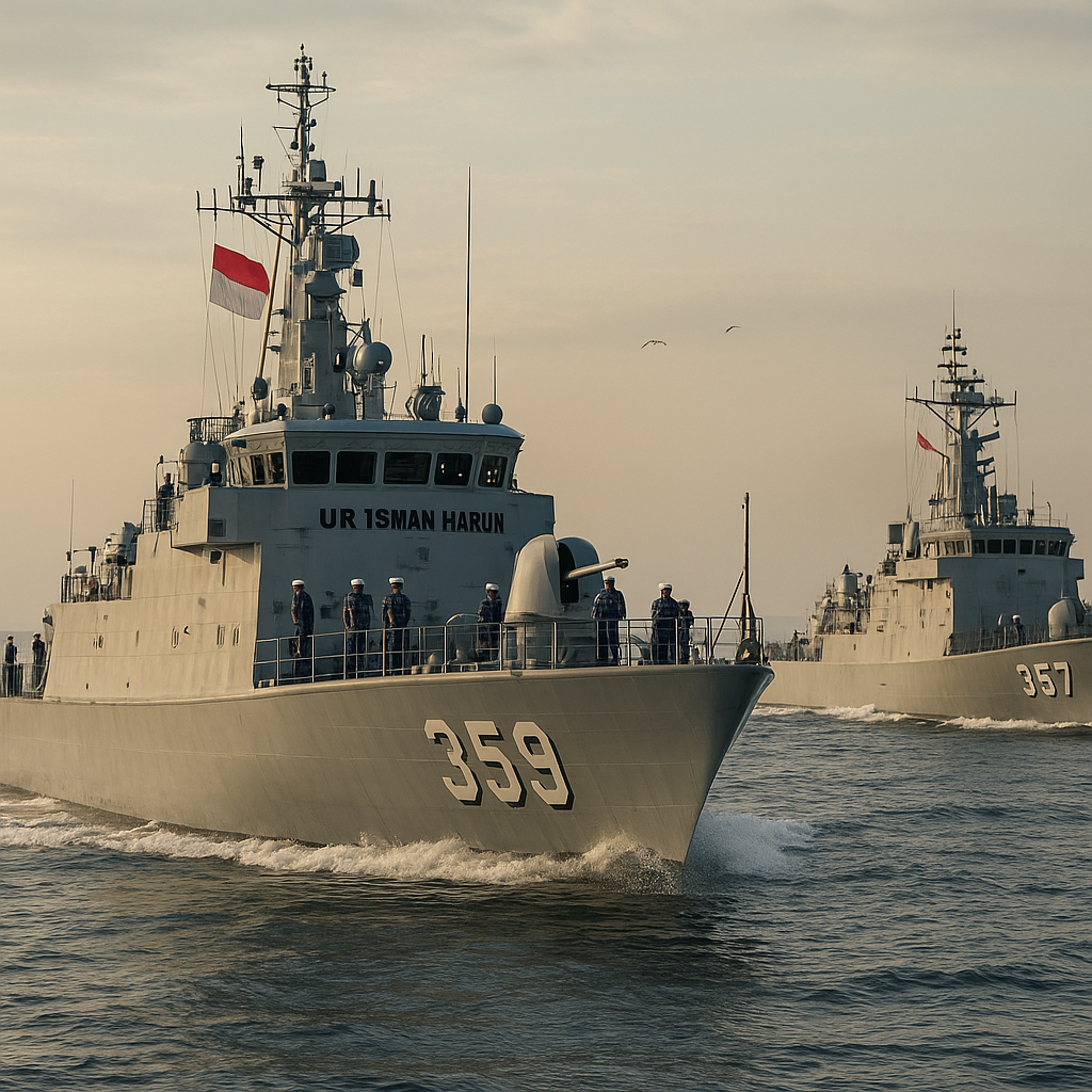 KRI Usman Harun dan KRI Bung Tomo Patroli Perairan Natuna