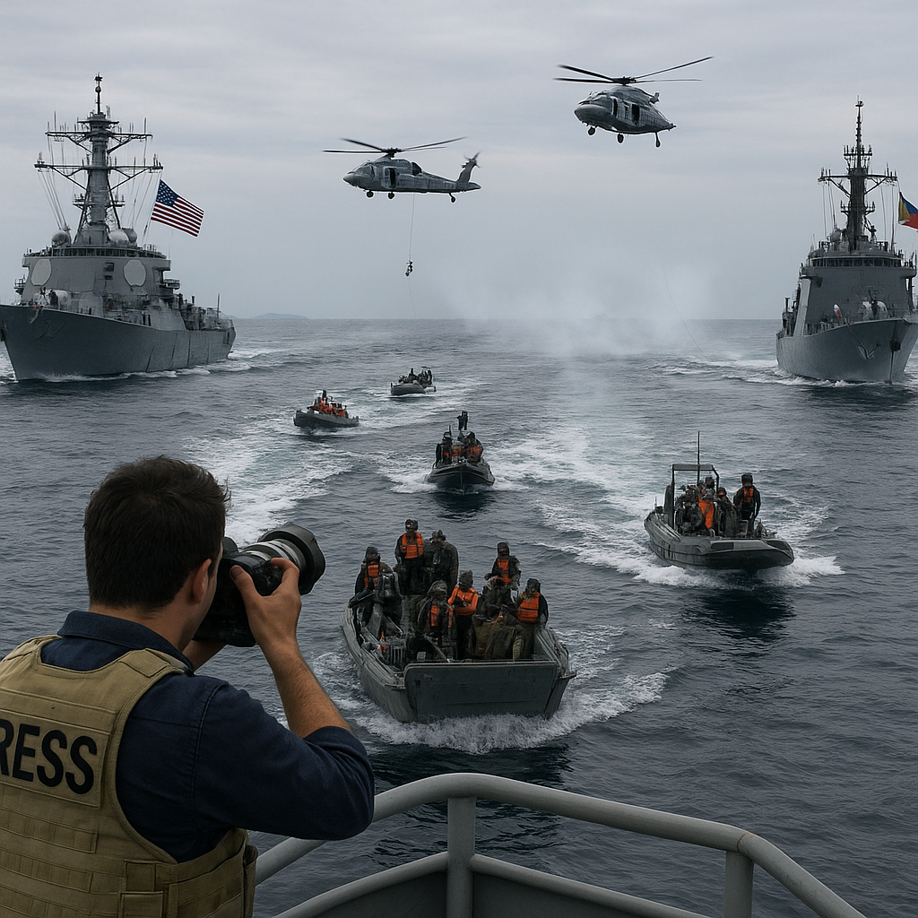 AS dan Filipina Mulai Latihan Militer Bersama 'Balikatan' Terbesar Dekade Ini di Laut China Selatan