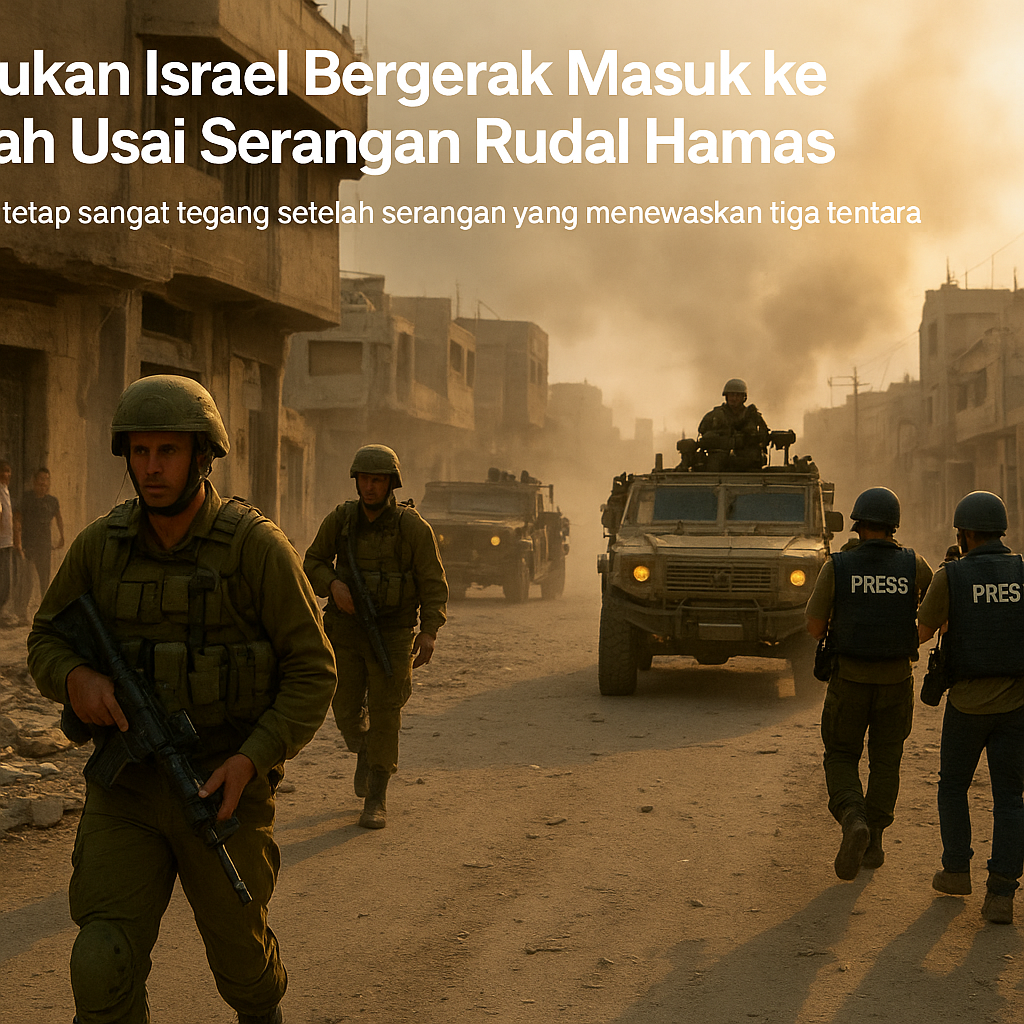 Pasukan Israel Bergerak Masuk ke Rafah Usai Serangan Rudal Hamas