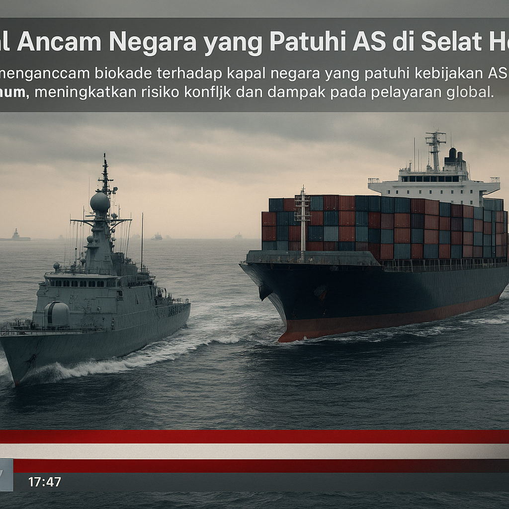 Iran Ancam Negara yang Patuhi AS di Selat Hormuz