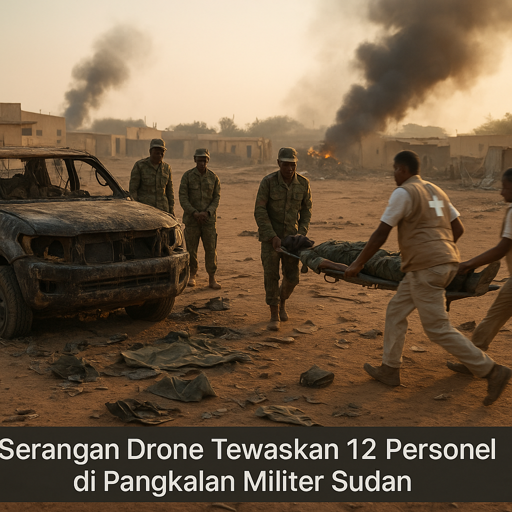 Serangan Drone Tewaskan 12 Personel di Pangkalan Militer Sudan