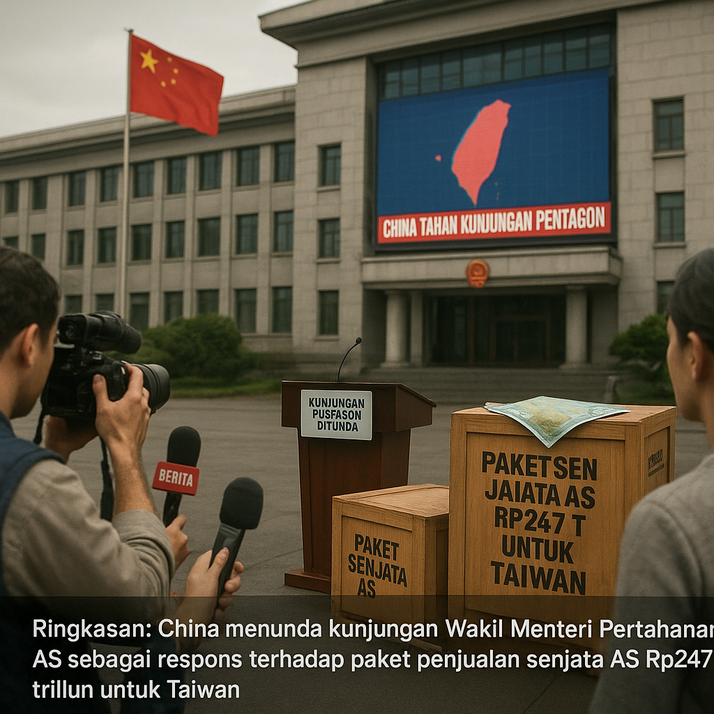 China Tahan Kunjungan Pentagon Gegara Paket Senjata AS Rp247 T untuk Taiwan