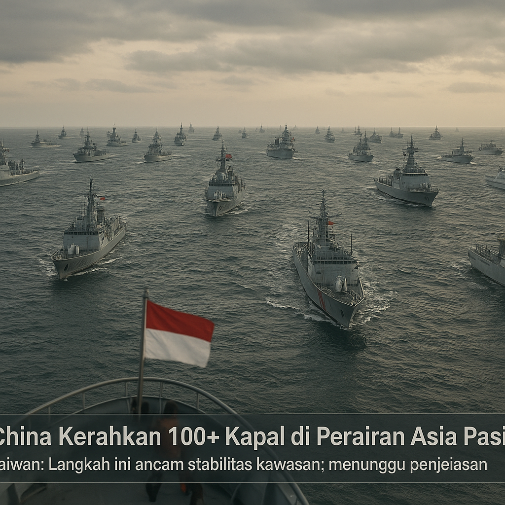 China Kerahkan 100+ Kapal di Perairan Asia Pasifik