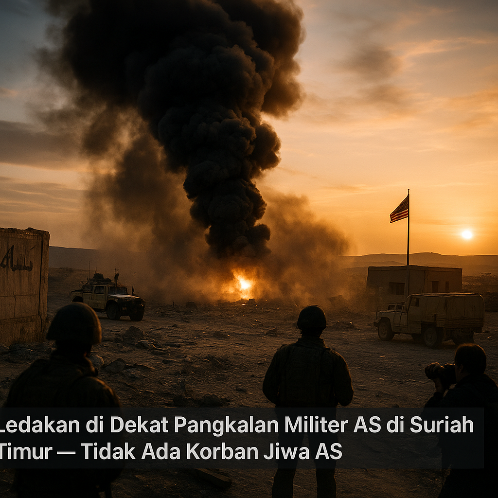 Ledakan di Dekat Pangkalan Militer AS di Suriah Timur, Tidak Ada Korban Jiwa AS